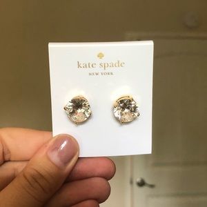 Kate Spade ♠️ Gumdrop Earrings, Clear, NWT